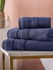 Cosmo Living 6 Pack Navy Supersoft Towel Bale - Image 1 of 6