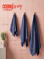 Cosmo Living 6 Pack Navy Supersoft Towel Bale - Image 2 of 6