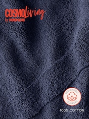 Cosmo Living 6 Pack Navy Supersoft Towel Bale - Image 3 of 6