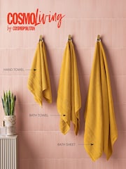 Cosmo Living 6 Pack Ochre Supersoft Towel Bale - Image 2 of 6