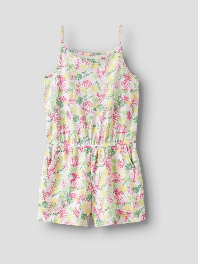 Name It White Floral Printed Playsuit - Image 1 of 4