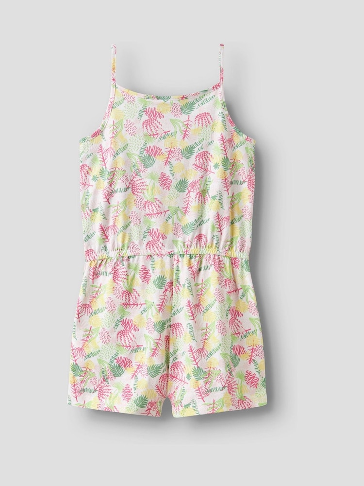Name It White Floral Printed Playsuit - Image 2 of 4