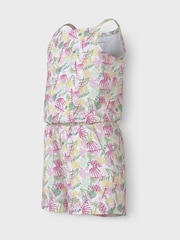 Name It White Floral Printed Playsuit - Image 3 of 4