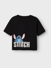 Name It Black Disney Lilo And Stitch Back Print Graphic T-Shirt - Image 4 of 5