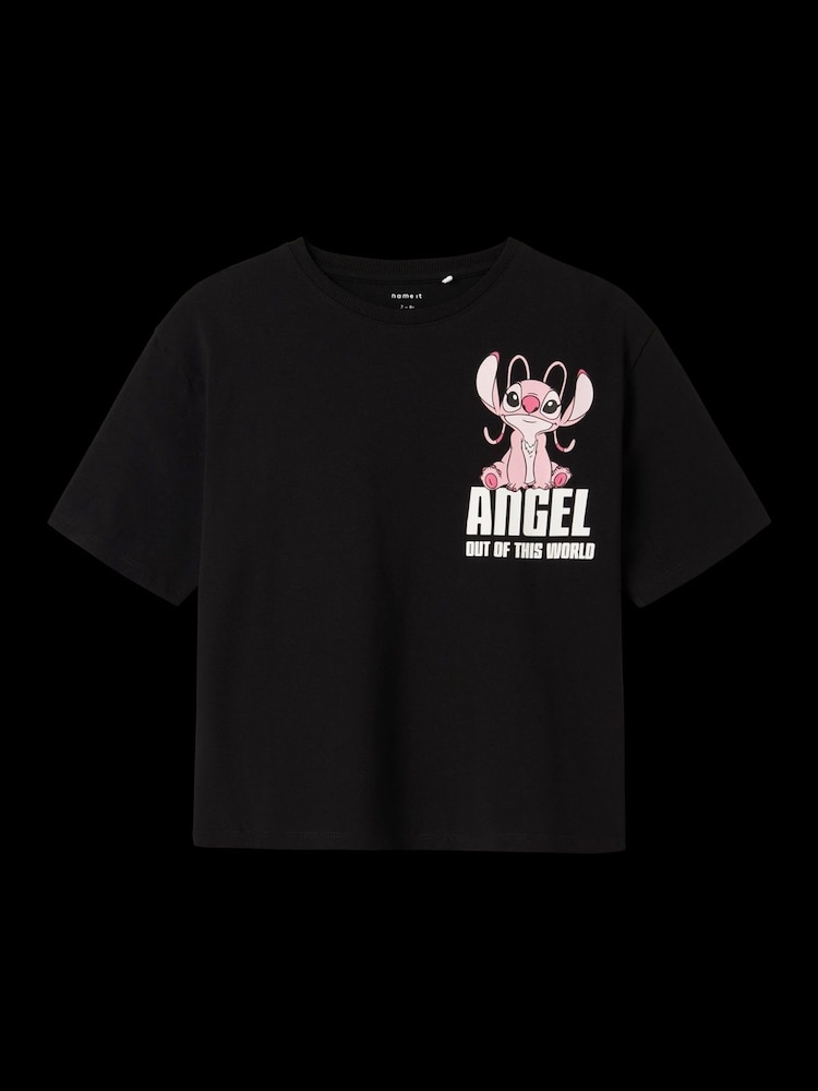 Name It Black Disney Lilo And Stitch Back Print Graphic T-Shirt - Image 5 of 5