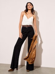 Friends Like These Washed Black Pocket Tailored Wide Leg Jeans - Image 3 of 4