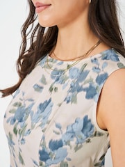 Crew Clothing Pink Panelled Fit And Flare Dress - Image 4 of 5