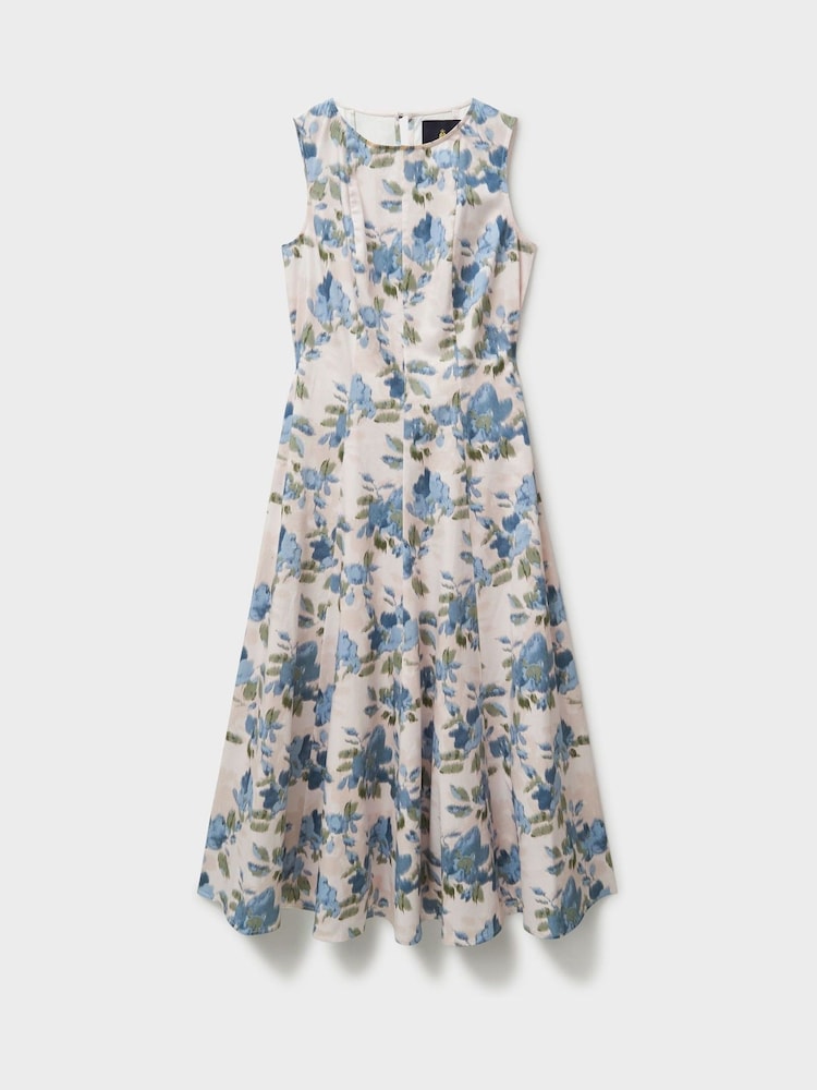 Crew Clothing Pink Panelled Fit And Flare Dress - Image 5 of 5