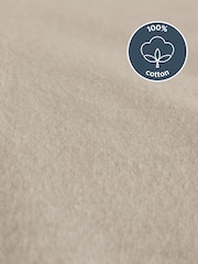 Silentnight Natural 100% Brushed Cotton Fitted Sheet - Image 2 of 6