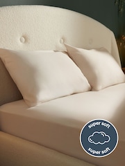 Silentnight Natural 100% Brushed Cotton Fitted Sheet - Image 3 of 6