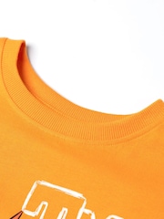 Vanilla Underground Orange Boys Teenage Mutant Ninja Turtles Mikey Short Sleeved 100% Cotton T-Shirt - Image 4 of 6