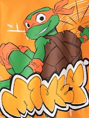 Vanilla Underground Orange Boys Teenage Mutant Ninja Turtles Mikey Short Sleeved 100% Cotton T-Shirt - Image 6 of 6