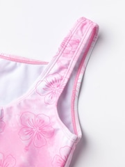Vanilla Underground Pink Girls Disney Lilo & Stitch Multicoloured Angel Swimming Costume Swimsuit - Image 4 of 6