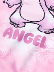 Vanilla Underground Pink Girls Disney Lilo & Stitch Multicoloured Angel Swimming Costume Swimsuit - Image 6 of 6