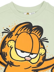Vanilla Underground Green Boys Garfield Short Sleeved T-Shirt - Image 2 of 4