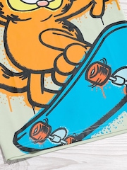 Vanilla Underground Green Boys Garfield Short Sleeved T-Shirt - Image 4 of 4