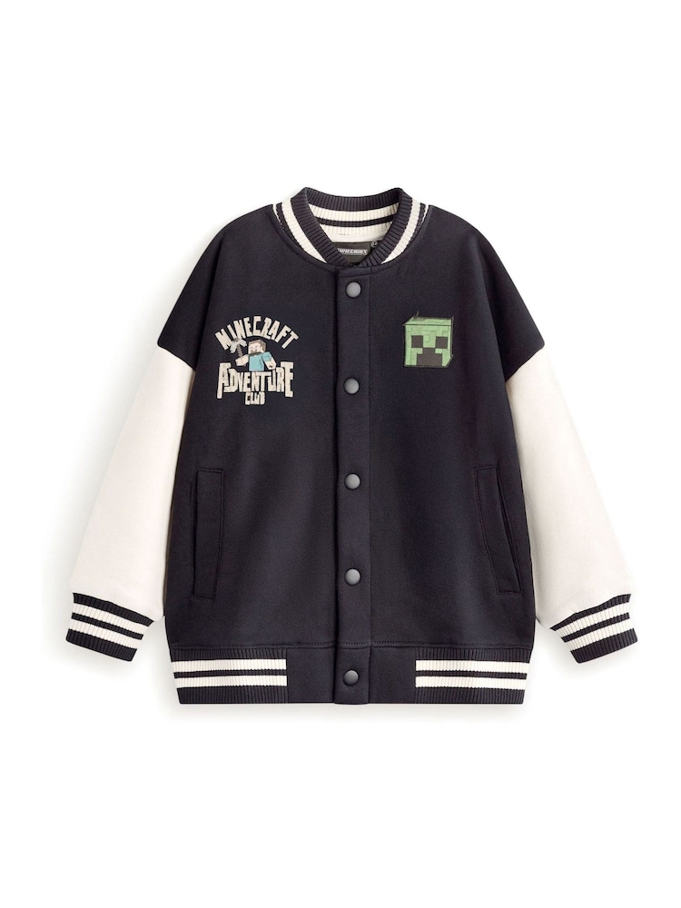 Vanilla Underground Black Boys Minecraft Bomber Jacket - Image 1 of 6 Vanilla Underground Black Boys Minecraft Bomber Jacket - Image 1 of 6
