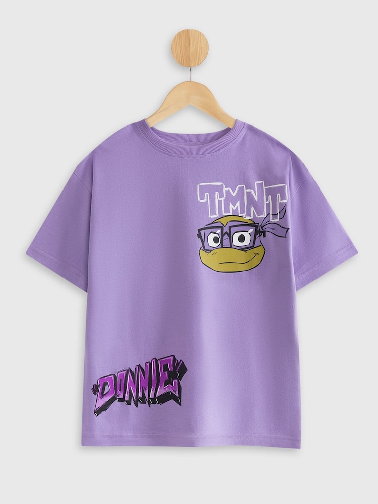 Vanilla Underground Purple Boys Teenage Mutant Ninja Turtles Donnie Short Sleeved T-Shirt - Image 1 of 7