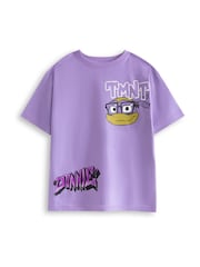 Vanilla Underground Purple Boys Teenage Mutant Ninja Turtles Donnie Short Sleeved T-Shirt - Image 2 of 7