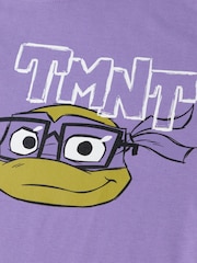 Vanilla Underground Purple Boys Teenage Mutant Ninja Turtles Donnie Short Sleeved T-Shirt - Image 4 of 7
