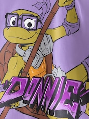 Vanilla Underground Purple Boys Teenage Mutant Ninja Turtles Donnie Short Sleeved T-Shirt - Image 7 of 7