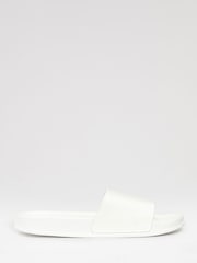 Threadbare White Sliders - Image 1 of 4