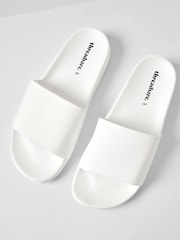 Threadbare White Sliders - Image 2 of 4
