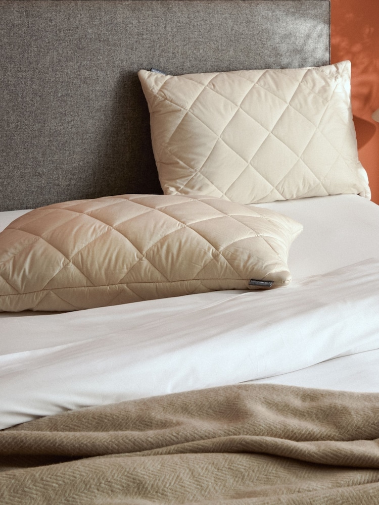 Woolroom Cream Deluxe Washable Wool King Size Pillow - Image 1 of 4