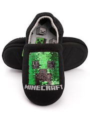 Vanilla Underground Black Boys Minecraft Slippers - Image 3 of 5