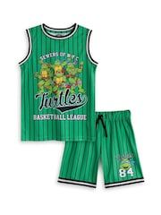 Vanilla Underground Green Boys Teenage Mutant Ninja Turtles Basketball Set 2 Piece - Image 1 of 6