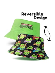 Vanilla Underground Green Boys Teenage Mutant Ninja Turtles Reversible Bucket Hat - Image 2 of 6