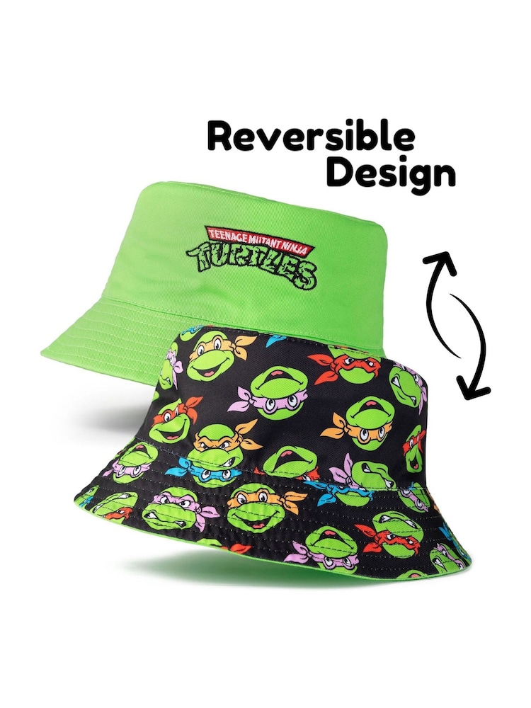 Vanilla Underground Green Boys Teenage Mutant Ninja Turtles Reversible Bucket Hat - Image 2 of 6