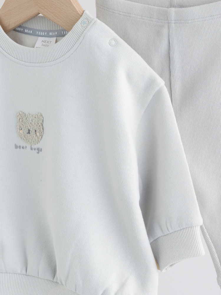 Ours gris - Ensemble bébé sweat et leggings (0mois-2ans) - Image 11 sur 11