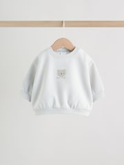 Ours gris - Ensemble bébé sweat et leggings (0mois-2ans) - Image 3 sur 11