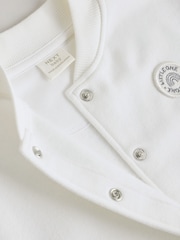 White Jersey Jacket Bodysuit and Leggings 3 Piece Baby Set (0mths-2yrs) - Image 11 of 12