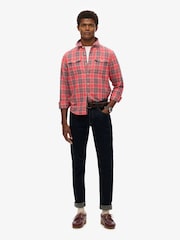 Superdry Pink The Merchant Store Check Shirt - Image 2 of 6