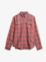 Superdry Pink The Merchant Store Check Shirt - Image 5 of 6