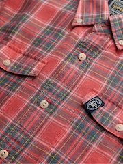Superdry Pink The Merchant Store Check Shirt - Image 6 of 6