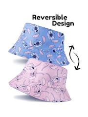 Vanilla Underground Girls Disney Lilo & Stitch Reversible Bucket Hat - Imagen 2 de 6