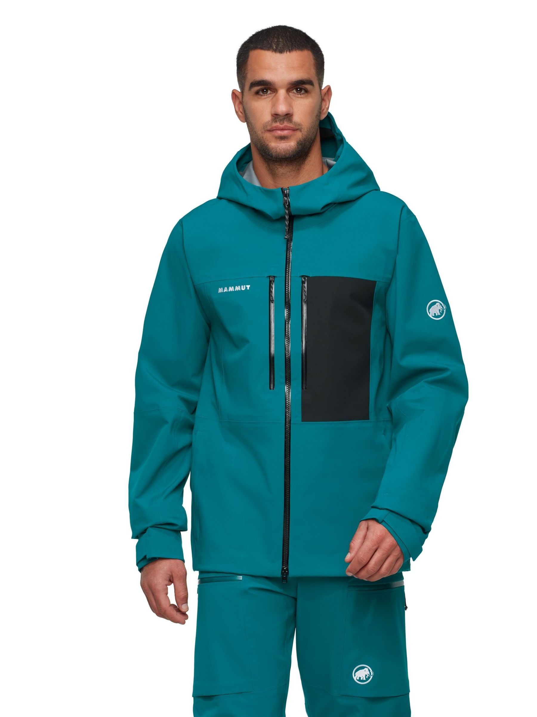 【閲覧数157】【クリーニング済】MAMMUT フード付きジャケット マイクロレイヤー 3.0 ハードシェル フーデッド ジャケット アジアン