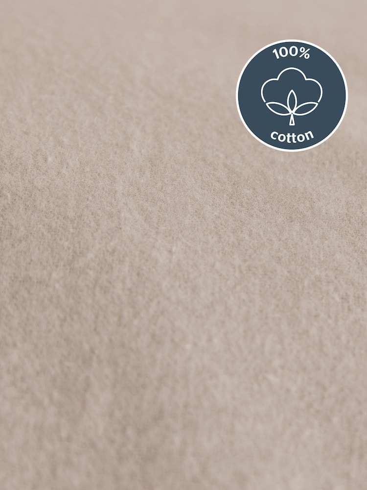 Silentnight Natural 100% Brushed Cotton Pillowcase Pair - Image 2 of 6