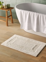 Silentnight Almond White Luxury Supersoft Bath Mat - Image 1 of 6