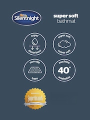 Silentnight Almond White Luxury Supersoft Bath Mat - Image 4 of 6