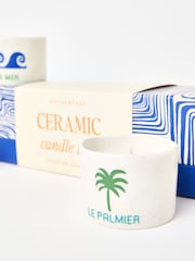Oliver Bonas Cream Ete Ceramic Candle Trio - Image 4 of 4