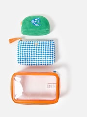 Oliver Bonas Set of 3 Multi Bird Cosmetics Bags - Image 2 of 6
