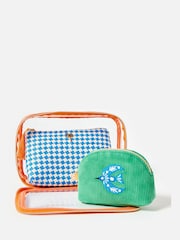 Oliver Bonas Set of 3 Multi Bird Cosmetics Bags - Image 3 of 6