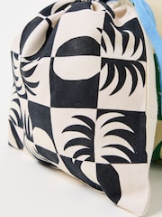 Oliver Bonas Set of 3 Multi Pineapple Print Laundry Bags - Image 6 of 6