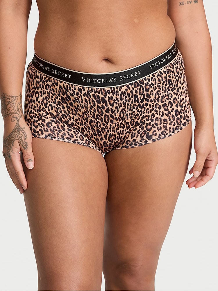 Victoria's Secret Leopard Brown Short Knickers - Image 1 of 3 Victoria's Secret Leopard Brown Short Knickers - Image 1 of 3
