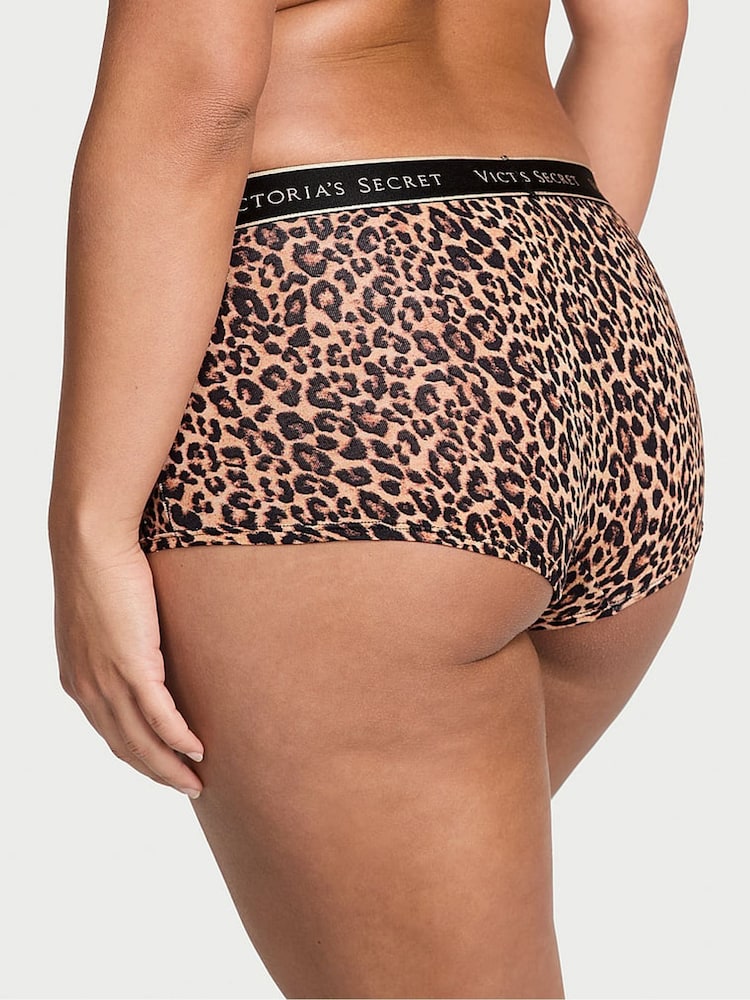 Victoria's Secret Leopard Brown Short Knickers - Image 2 of 3 Victoria's Secret Leopard Brown Short Knickers - Image 2 of 3
