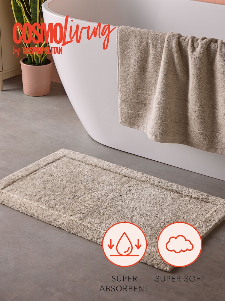 Cosmo Living Natural Supersoft Bath Mat - 50 x 80cm - Image 2 of 6